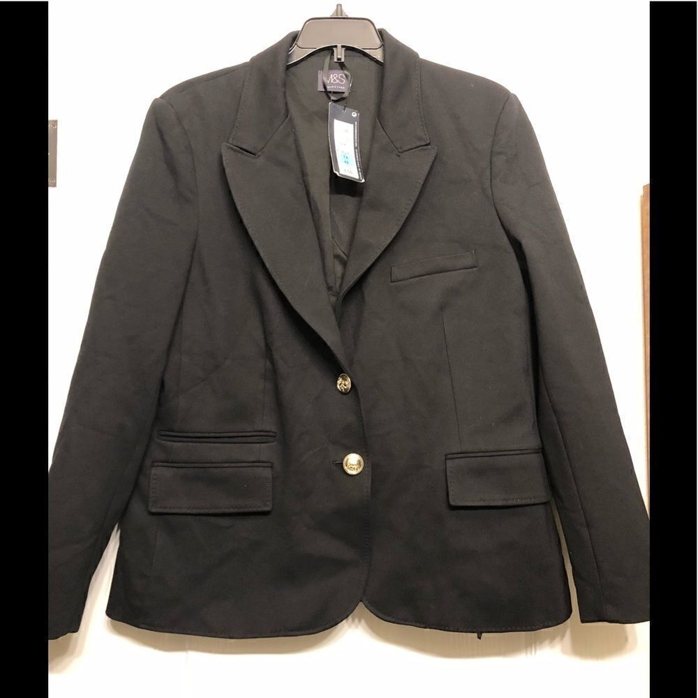 M&S black blazer sz UK 14